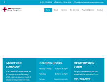 Tablet Screenshot of msmedicaltransportation.com